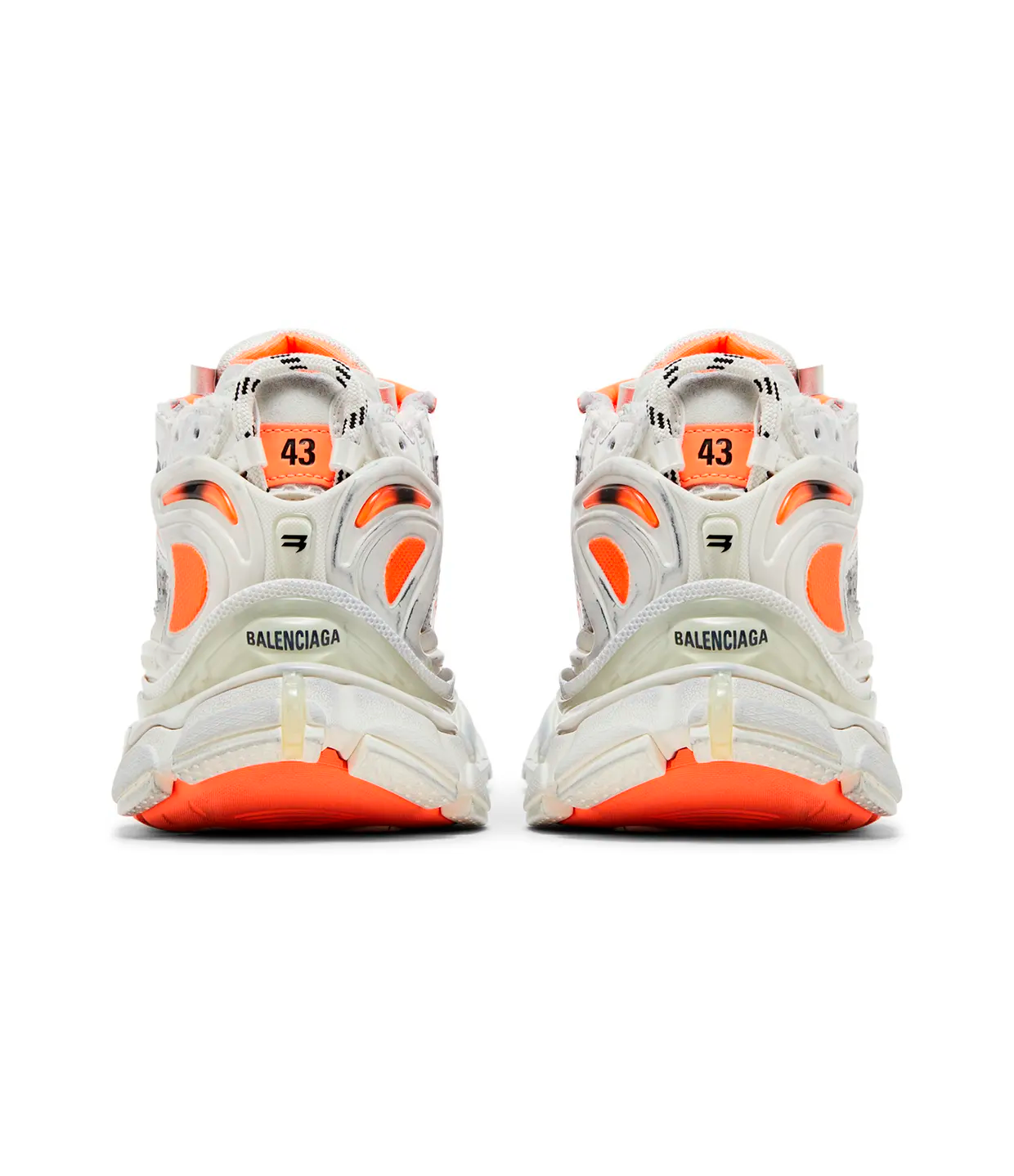 Balenciaga Runner Sneaker 'Eggshell Neon Orange'