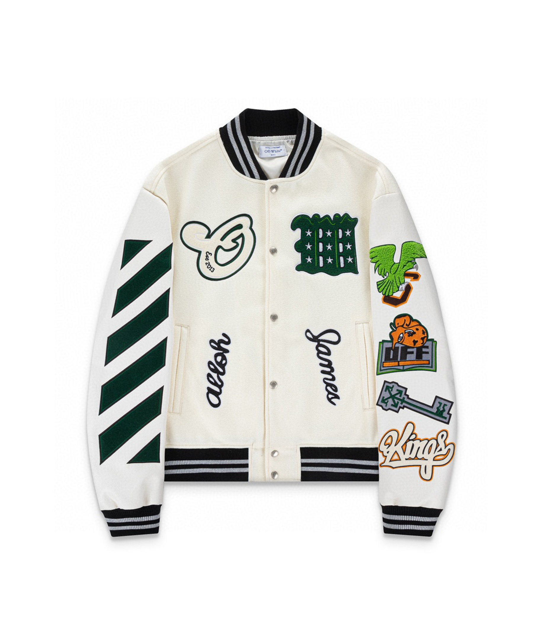 Lebron James Off White Varsity Jacket